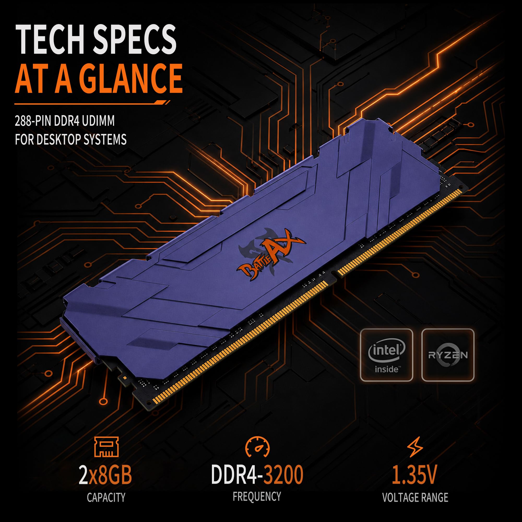 Amazon.co.jp: カラフル DDR4 3200MHz 16GB (2x8GB) RAM 1.35V CL16
