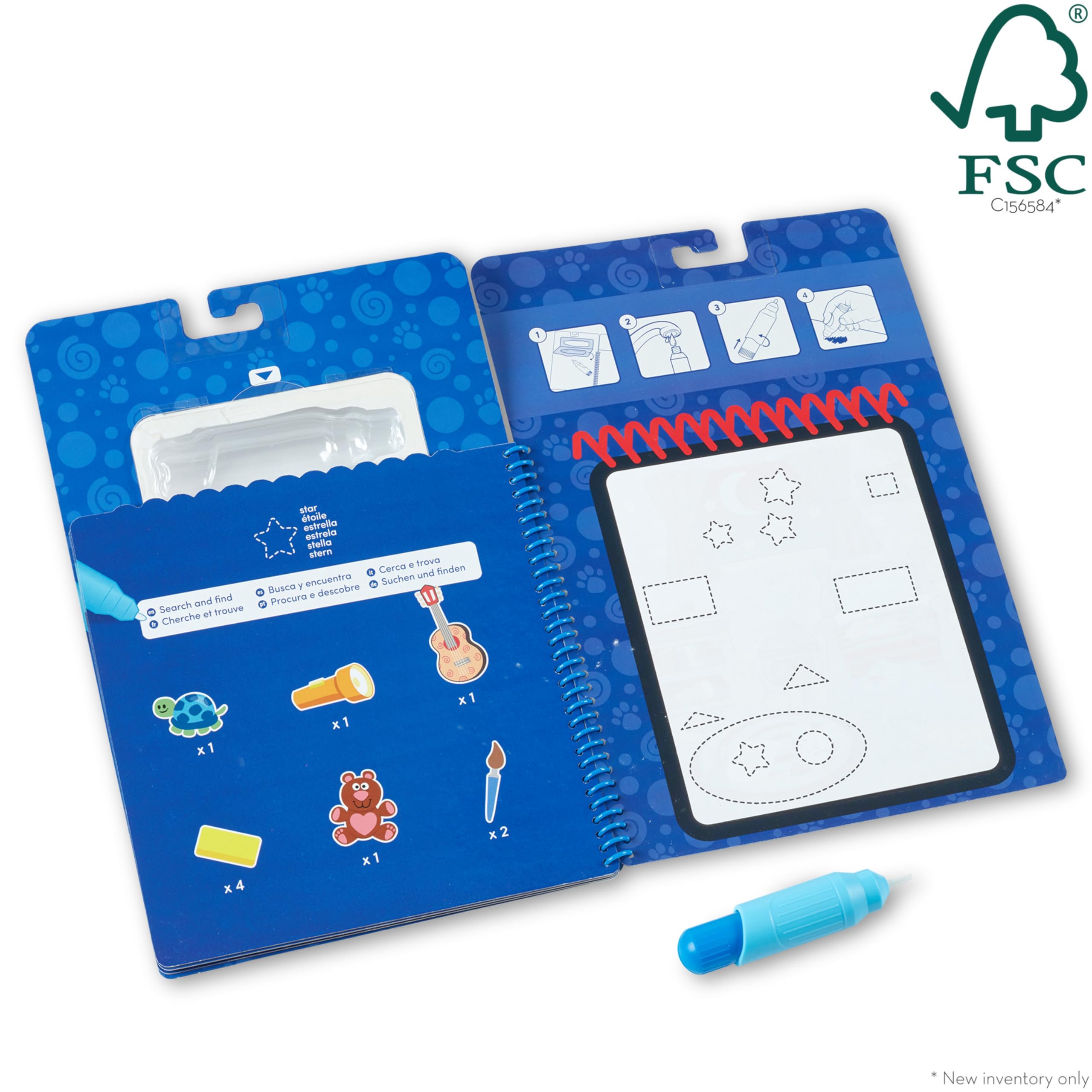 Melissa & Doug Blues Clues & You! Water Wow! - Blocco da Scoprire con Acqua per i Viaggi Forme