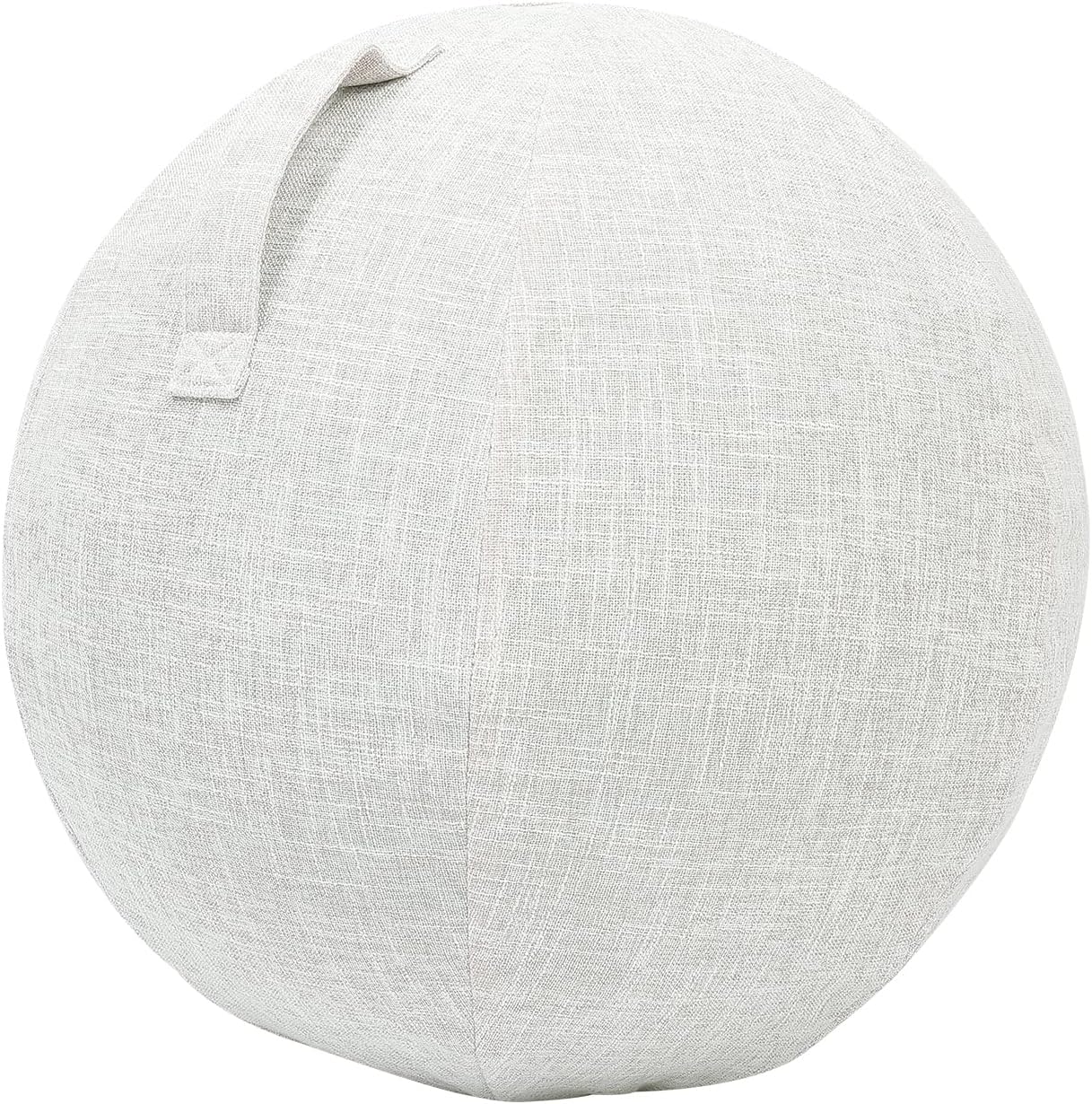 VOSAREA Yoga Ball Cover with Handle Foldable Exercise Round Ball Cover for Birthing Ball Stability Ball Fitness Ball Balance Ball (Gray)