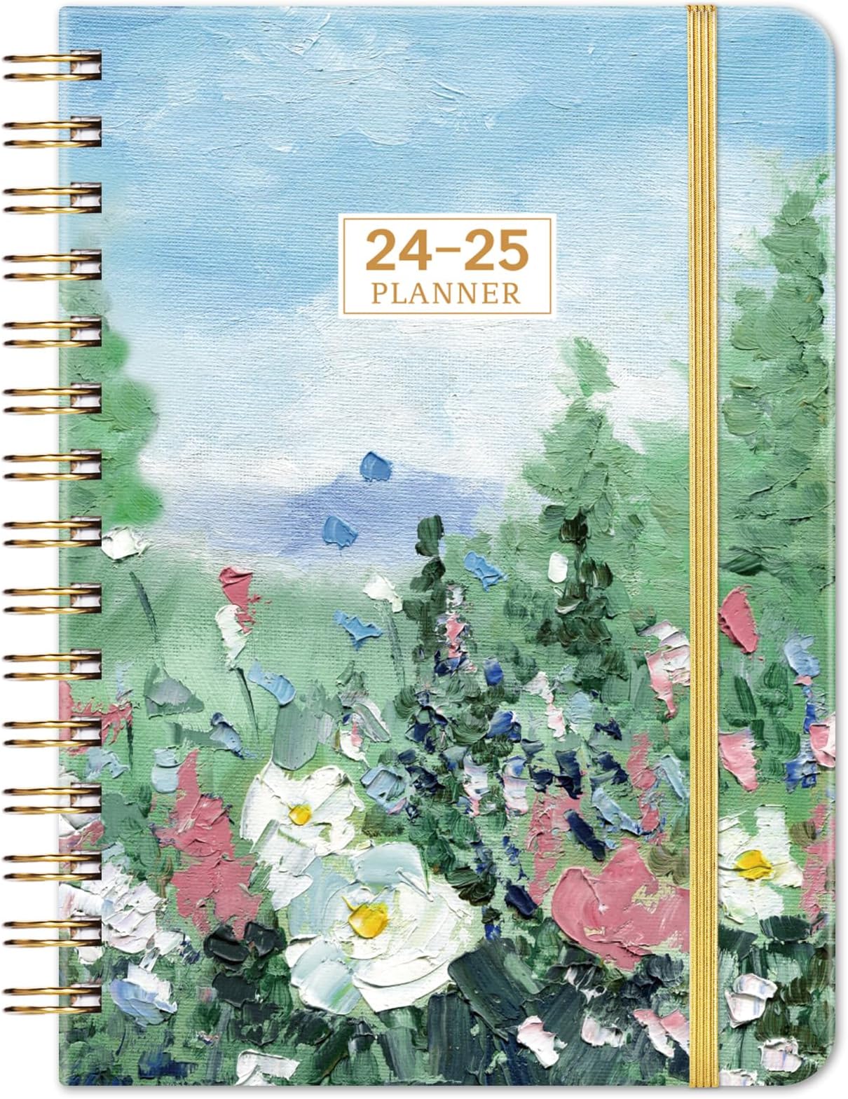 2025 Planner - 6.3" x 8.4" Planner 2025 Weekly and Monthly, JAN.2025 - DEC.2025, Planner 2025 with Tabs, Sturdy Cover, Premium Paper, Back Pocket, Twin-wire Binding