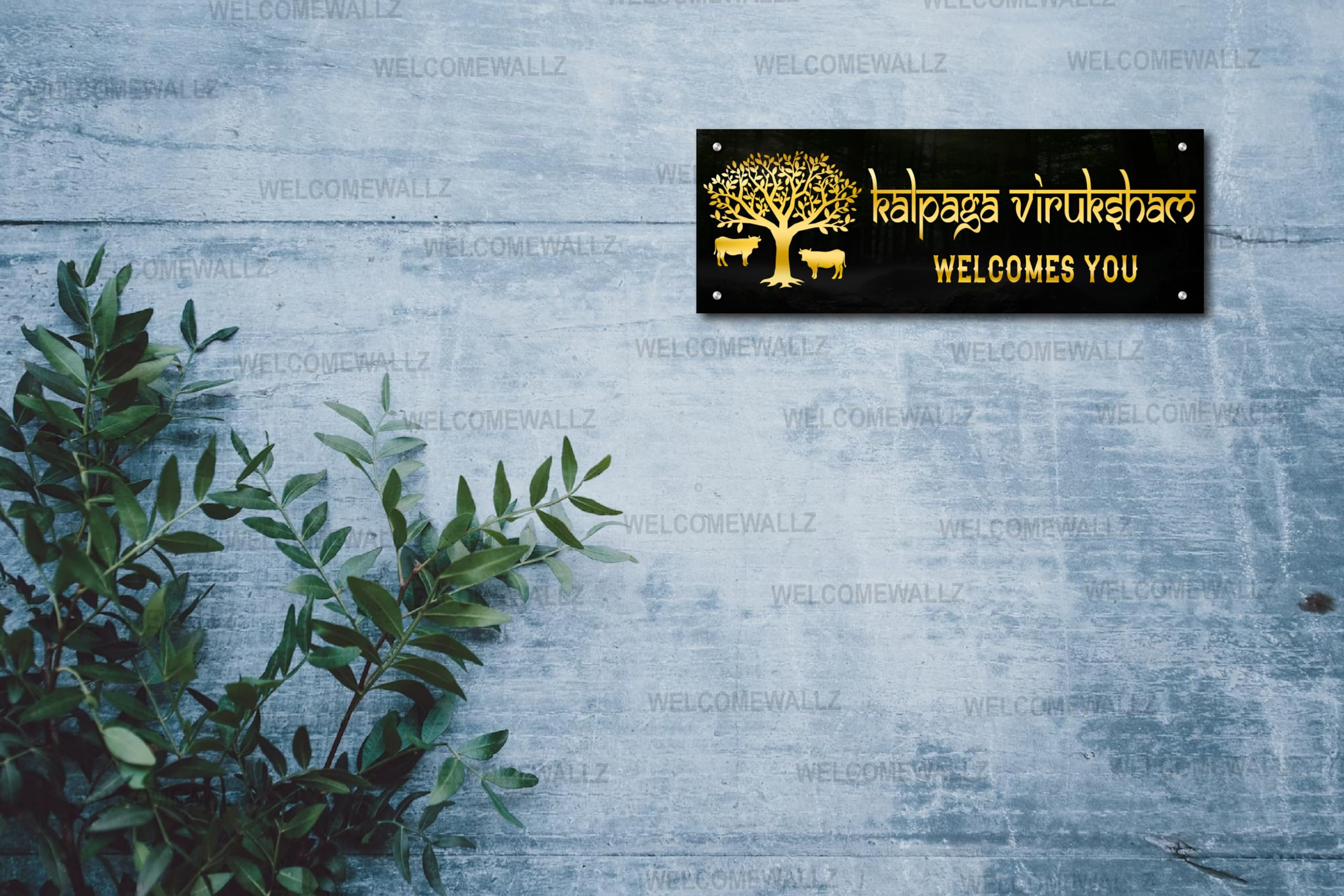 Welcomewallz Welcome Name Plate For Home Entrance | Personalized