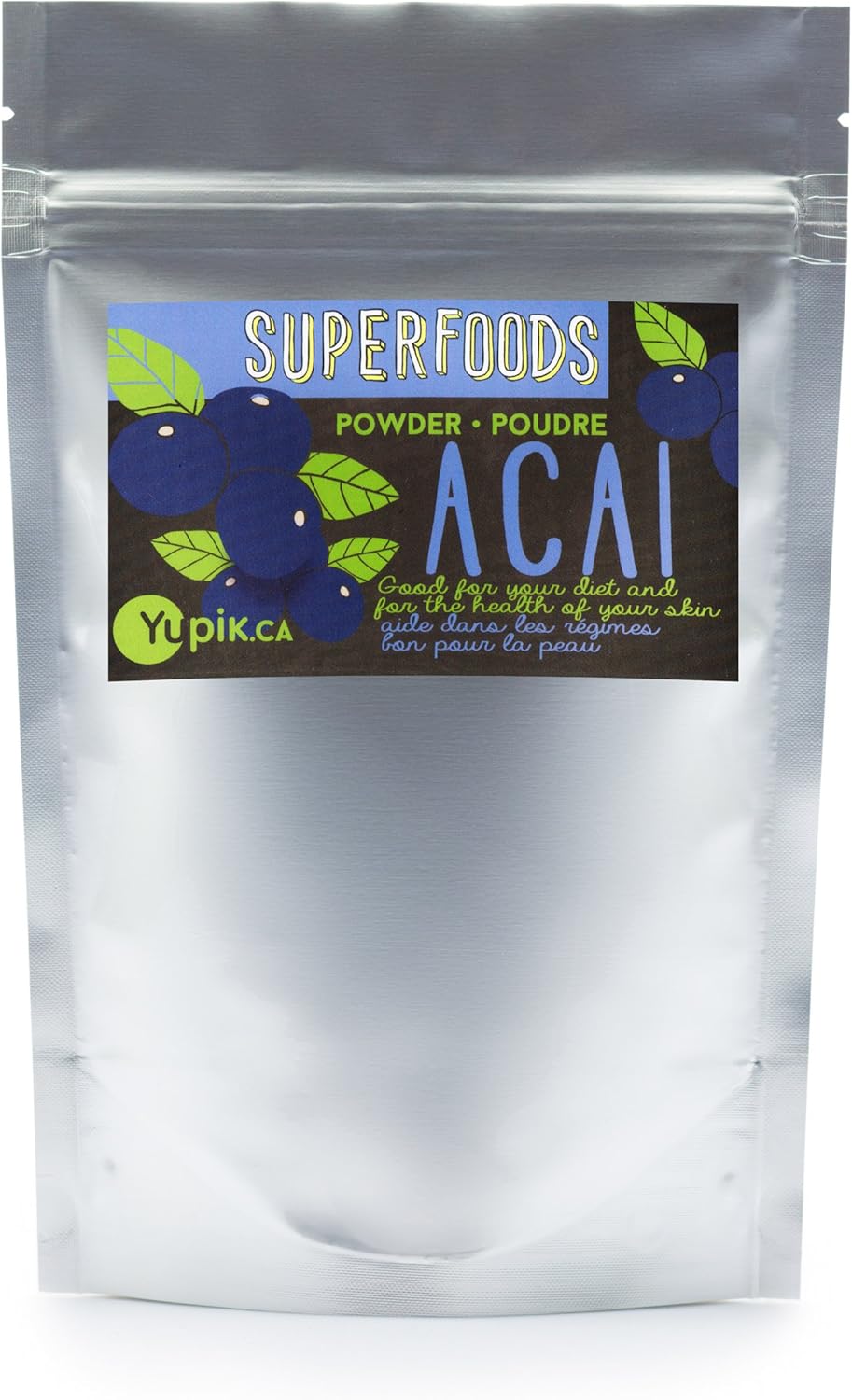 Yupik Organic Acai Berry Powder, 250g, 6 Count