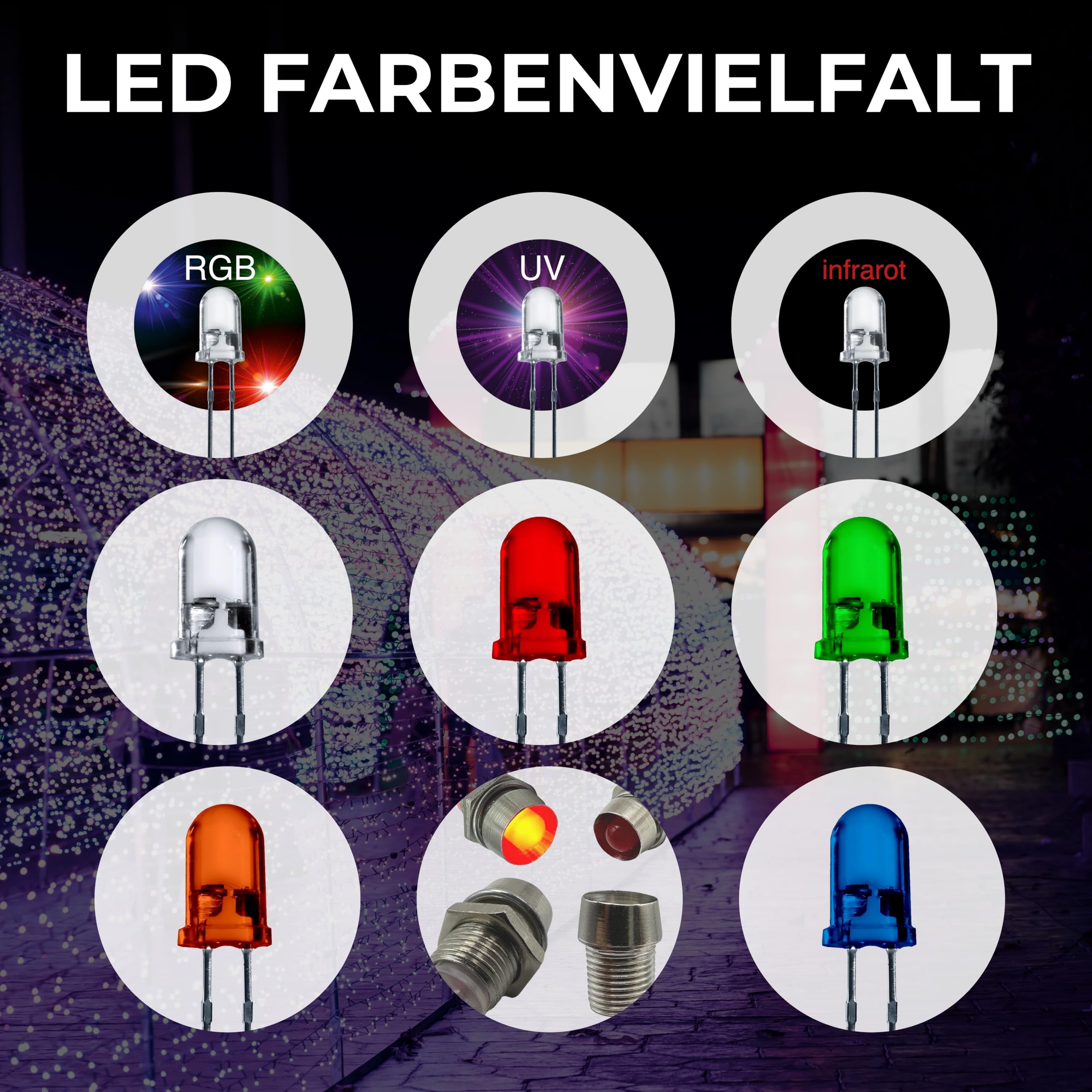 Lumetheus LED 5mm Farbe blau 15000 mcd 20 Stück blaue Leuchtdioden ca. 3V Diode 2 Pin LEDs Gehäuse klar Lumetheus LED 5mm Farbe blau 15000 mcd 20 Stück blaue Leuchtdioden ca. 3V Diode 2 Pin LEDs Gehäuse klar