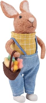 Primitives by Kathy Collectible Critter - Food Basket Bunny