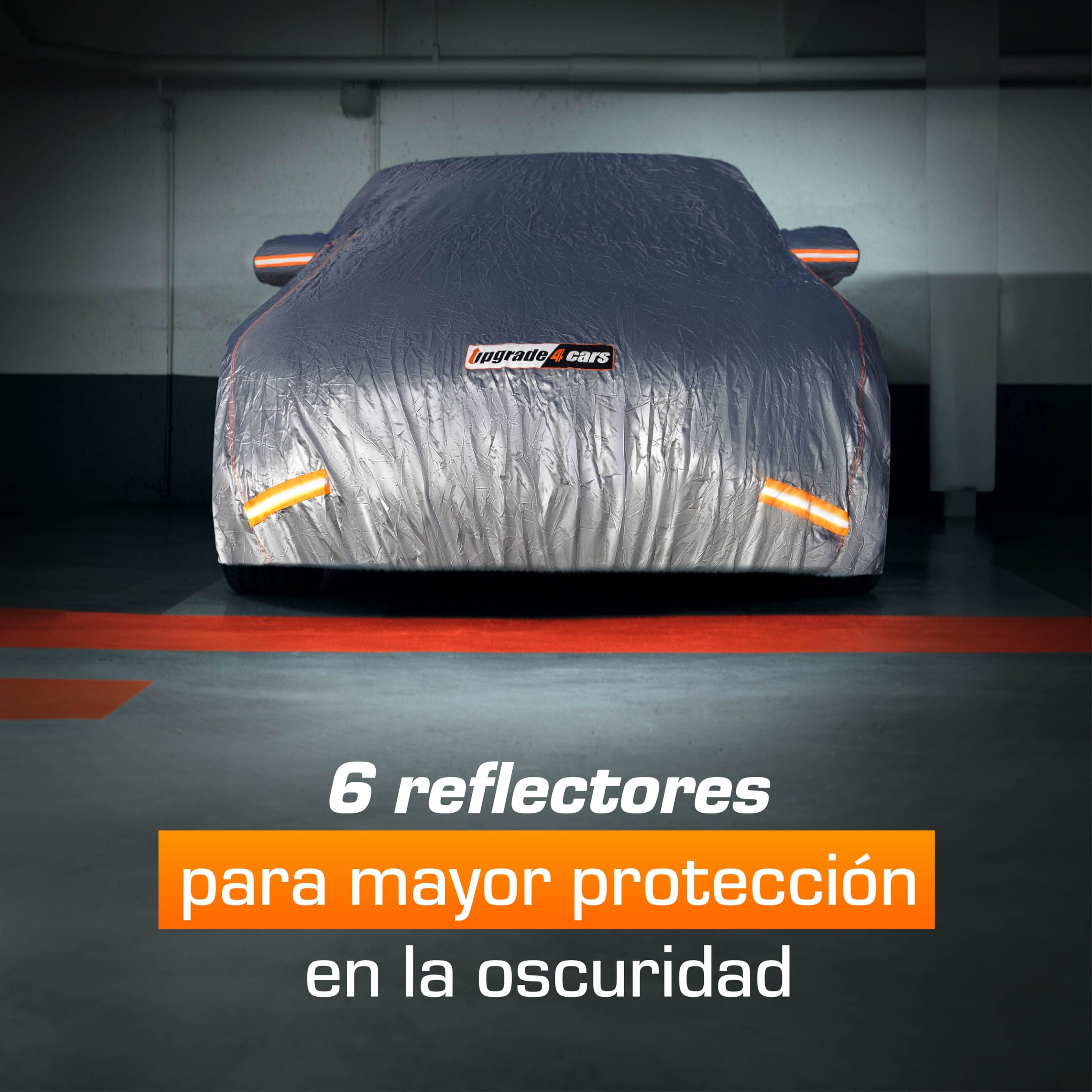 Upgrade4cars Funda Coche Exterior Impermeable Universal | Lona para Tapar para Verano & Invierno | SUV - L (483 * 196 * 145 cm)