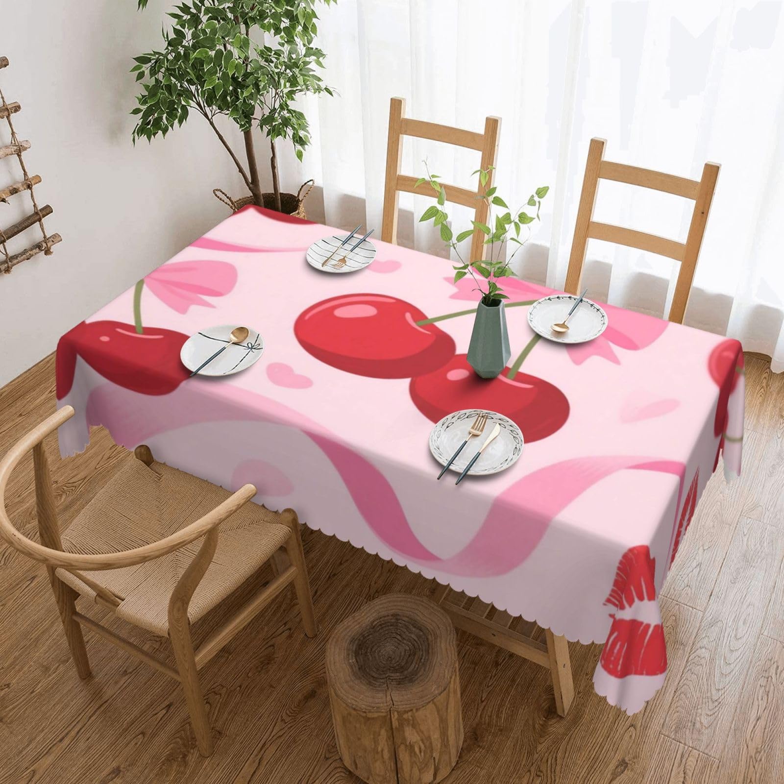 Couverture de table pour pique-nique et jardin n'ud rose 137x183