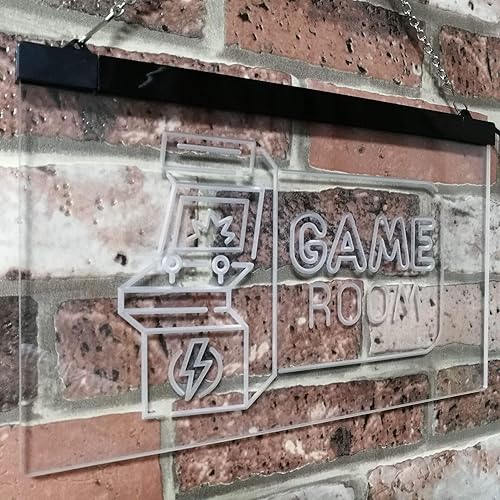 Miniatura 3 de Cartel de neón st6-j2850 para sala de juegos, de TV, bar o club, con doble color LED Neon