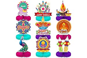 KYMY 9PCS Diwali Table Decorations