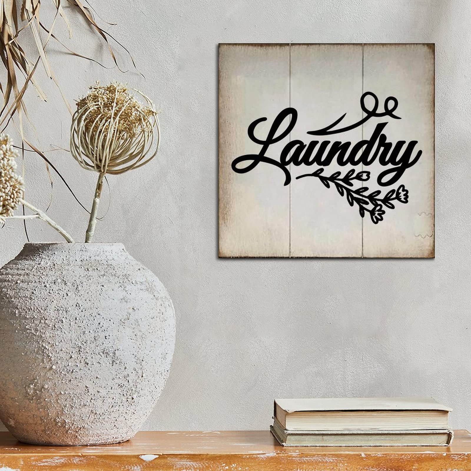 Geroclonup Panneau De Cuisine Avec Cadre En Bois Rustique - 20,3 X