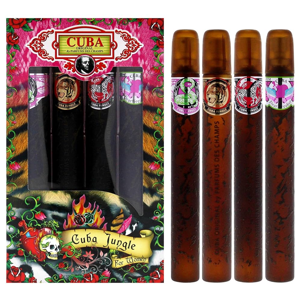 Amazon.com : Cuba Jungle 4 Pieces Gift Set for Women, (Snake