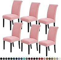 Vista 31 de Joccun - Juego de 4 fundas para sillas de comedor, fundas elásticas para sillas de comedor, fundas de asiento para sillas de comedor, funda