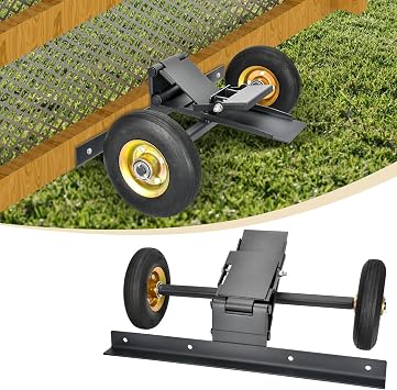 TOPOWN Large Chicken Tractor Mobility with Wheels Lift Kit Fit 8ft+ Wide Coops, Chicken Coop Wheel Kit Heavy Duty Chicken Run Wheel System, Weatherproof, Enhancement of Safety and Durability