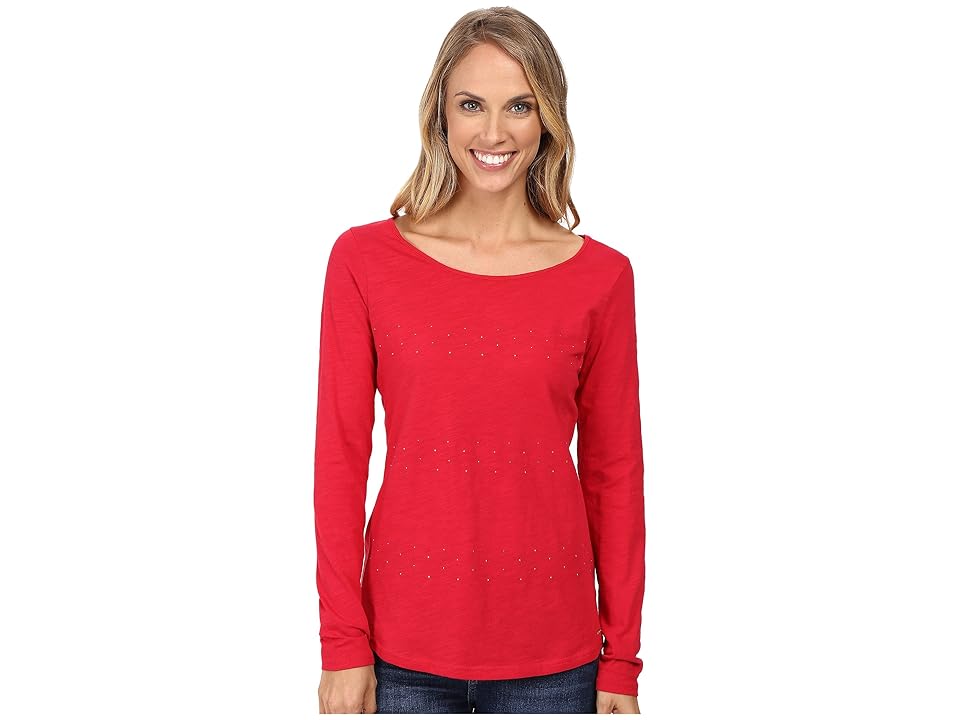 

U.S. POLO ASSN. Stone Slub Jersey T-Shirt (Crimson) Women's T Shirt