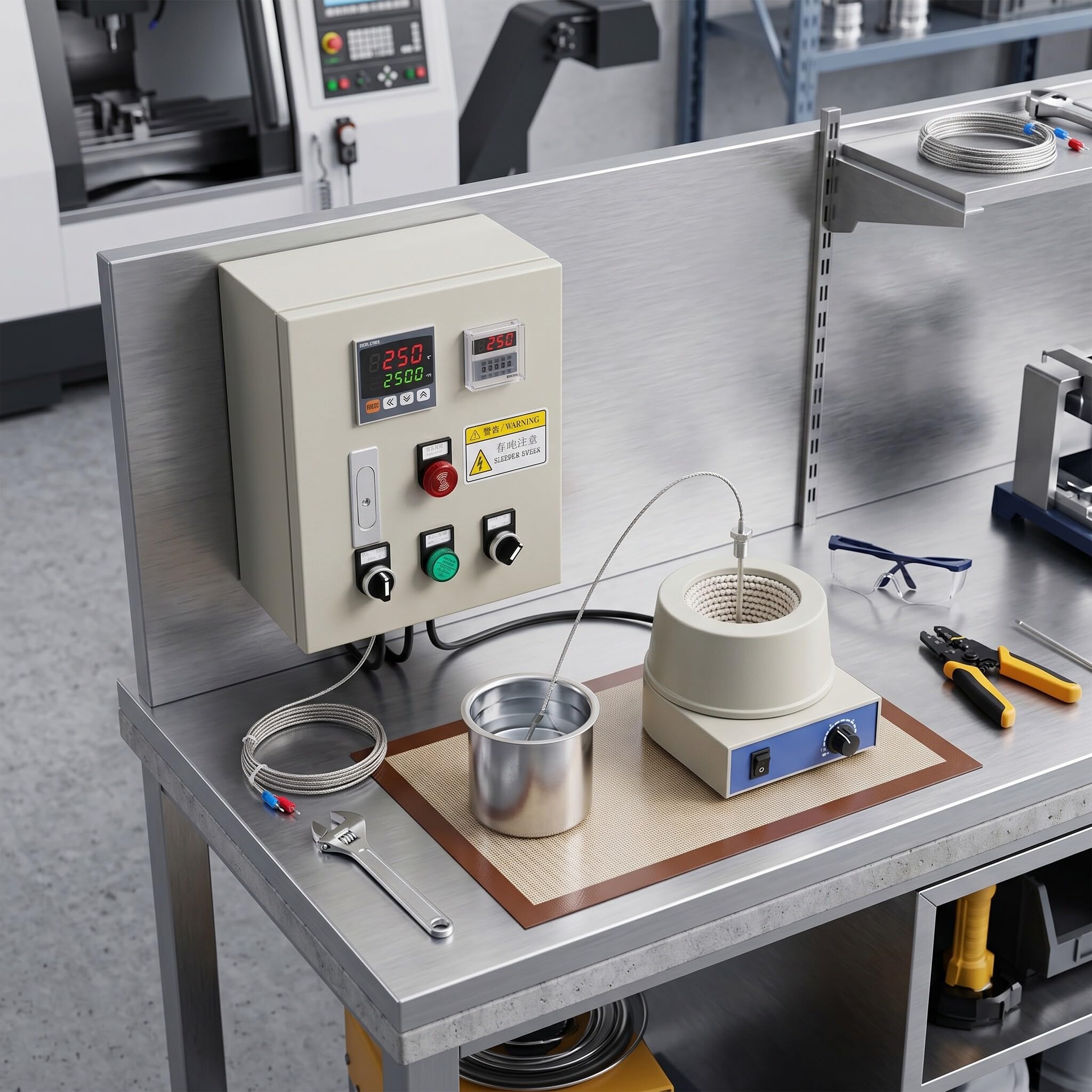 Controlador de Temperatura PID con Termopar 380V CA Trifásico 15KW para Sistemas Industriales Precisos Industria Automatización Control Industrial