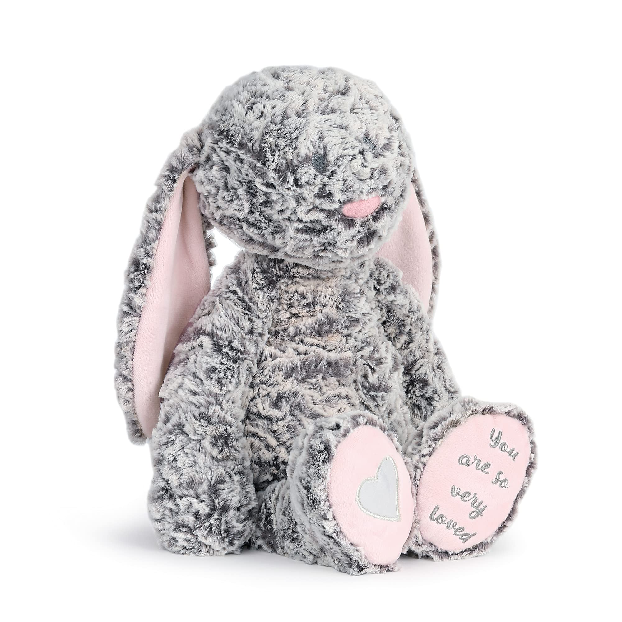 Isabella Bunny You are So Very Loved Soft Pink 12 inch Plush Fabric Figure Toy
