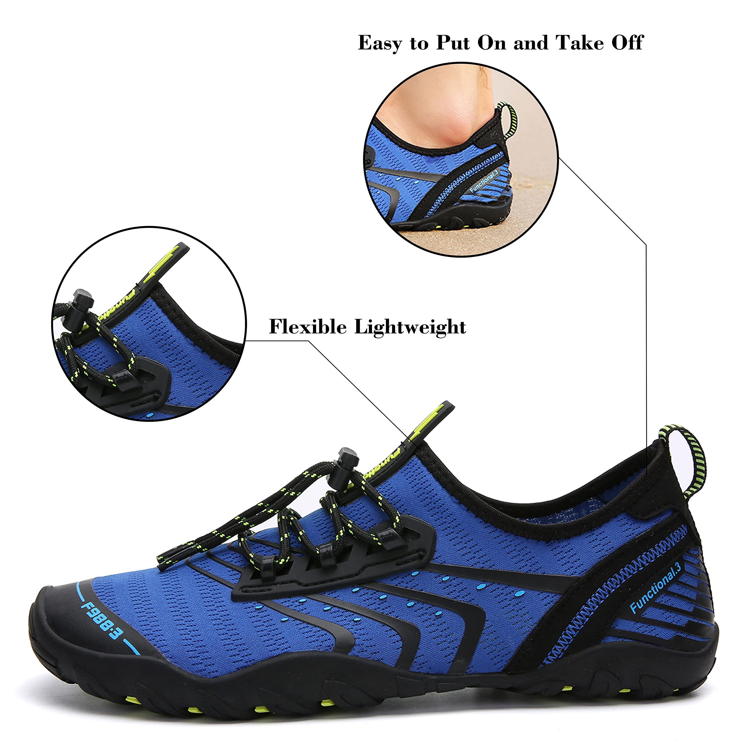 SAGUARO Scarpe da Immersione Donna Uomo Scarpe da Scoglio Acqua Sport Antiscivolo Scarpe da Aqua per Yoga Nuoto Piscina Spiaggia 35-48 EU