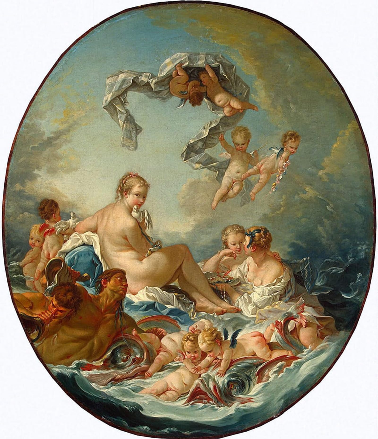 POSTERIIk Famous Modern Artwork Art Mural Venus by François Boucher Oil Paintings Pictures for Home Decor 60x90cm