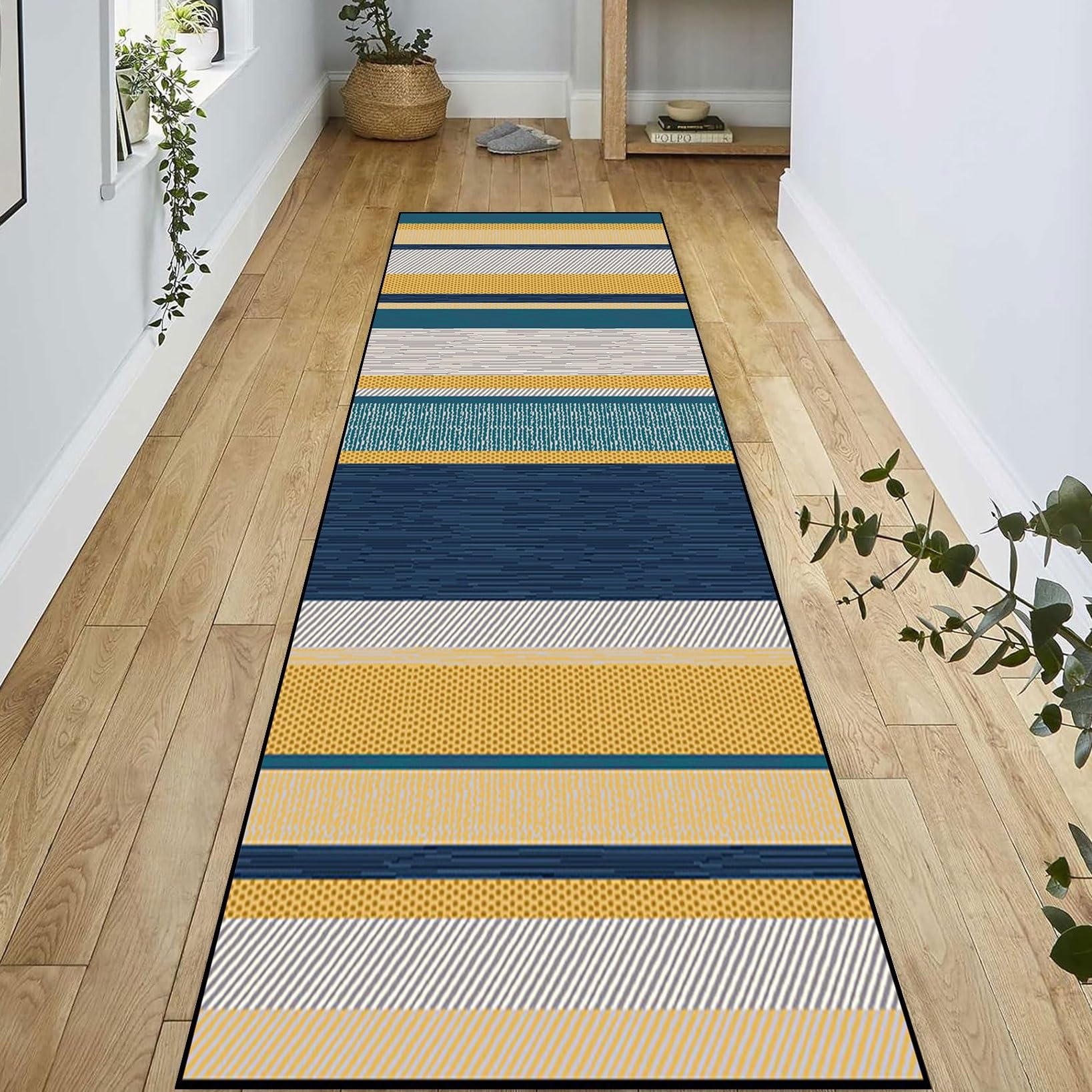 Alfombra de pasillo para entrada y cocina de pelo corto