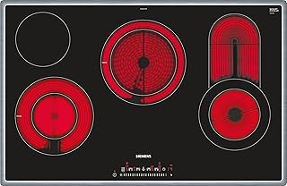 Siemens ET845FCP1D plaque Noir, Acier inoxydable Intégré (placement) Céramique 4 zone(s)