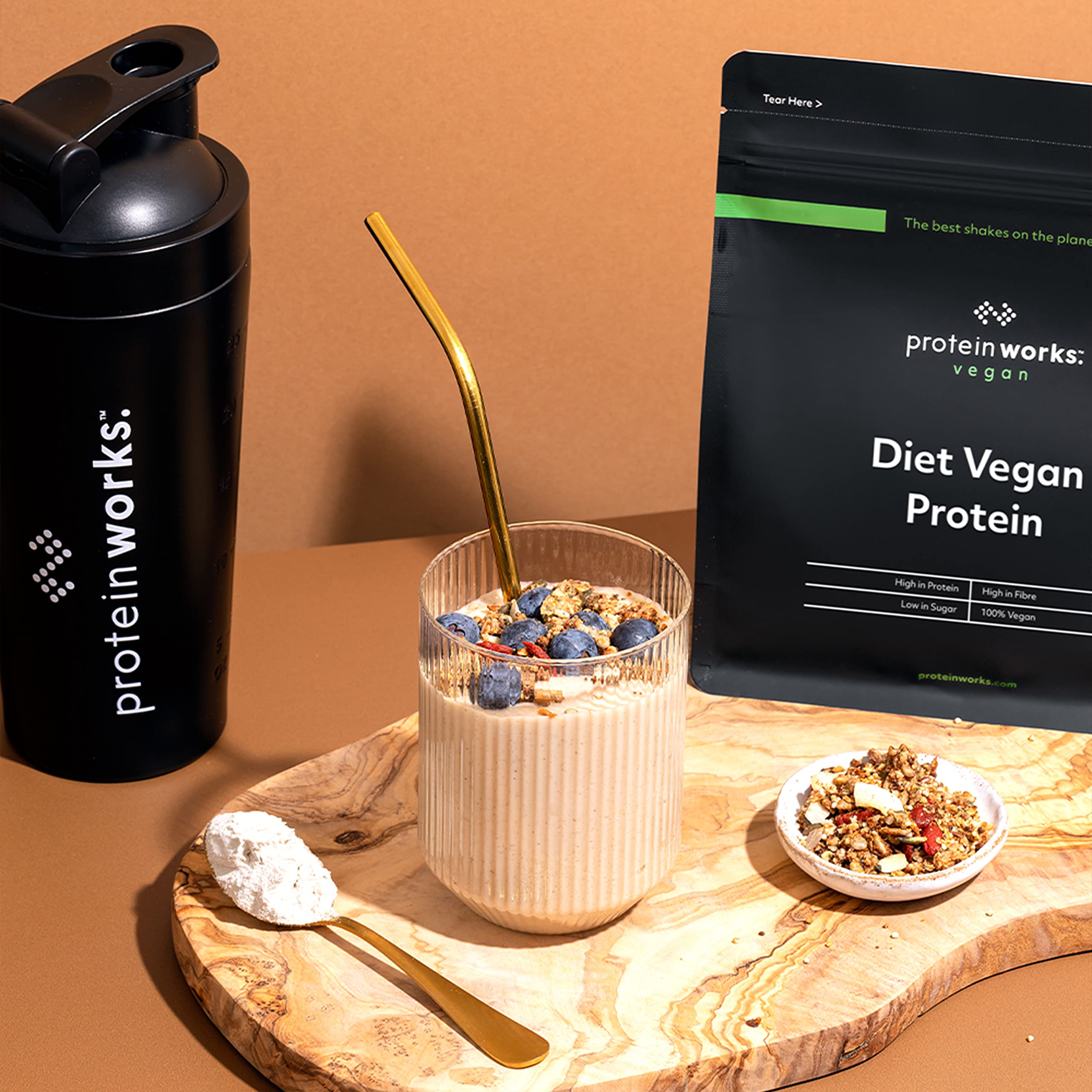 Protein Works Diet Vegan Protein / CHOCOLATE SILK/ 500g / Shake der aus erstklassigen Eiweißressourcen und wirkungsvollen Extrakten hergestellt wird.
