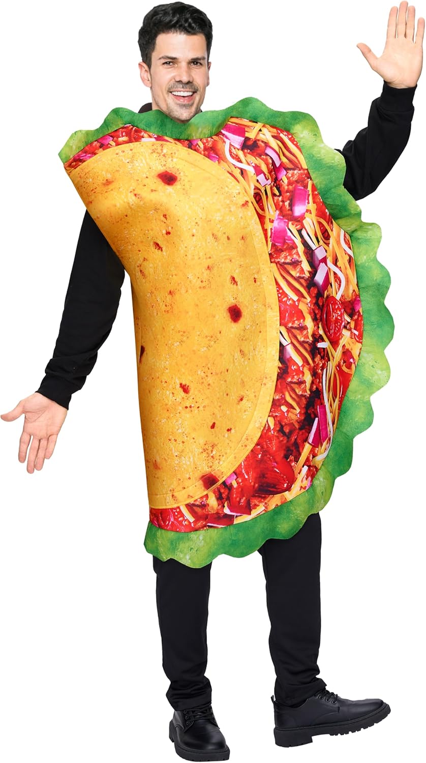 Spooktacular Creations Adult Taco Costume, Halloween Mexican Food Costume for Halloween Party, Trick or Treating - Image 7