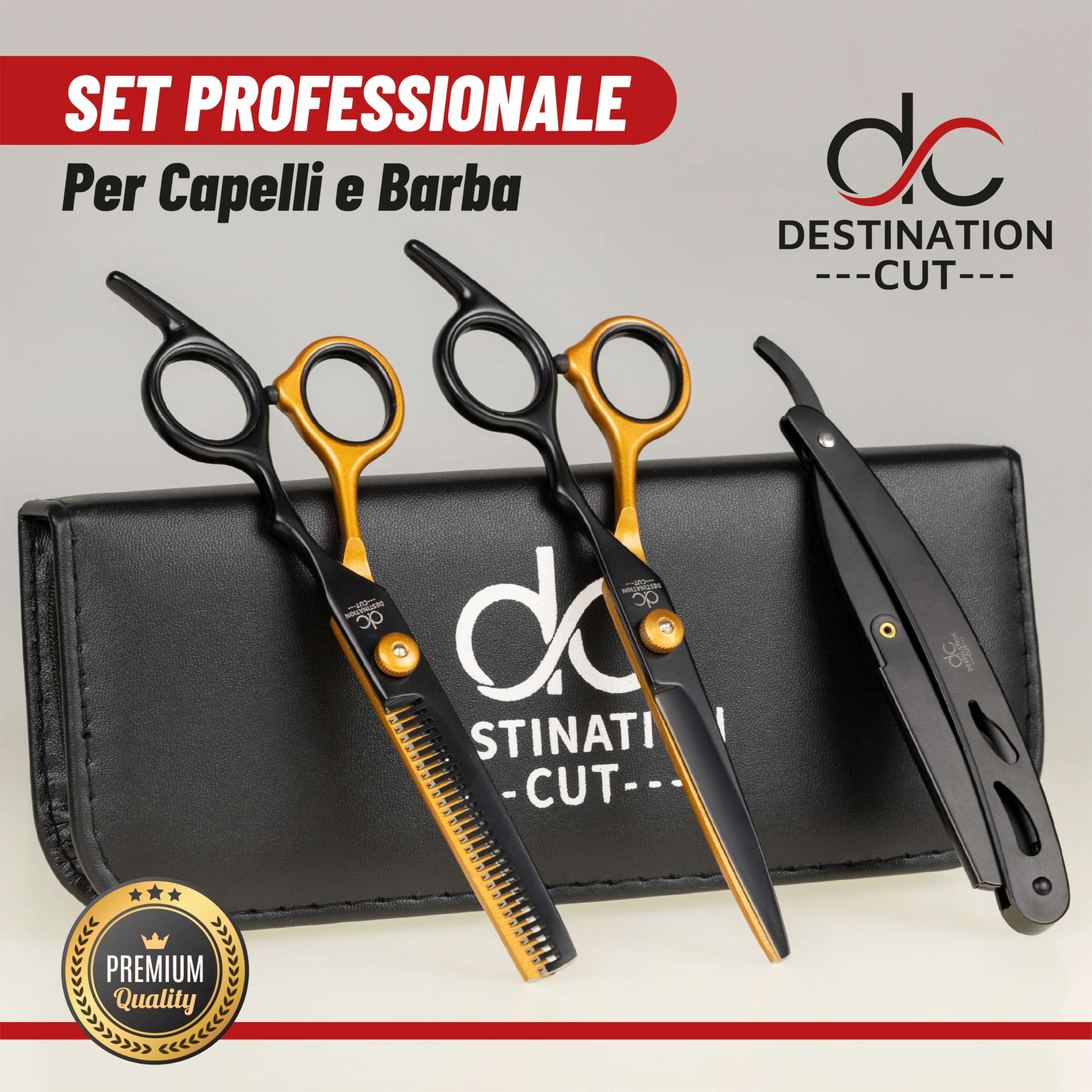 Set Forbici Parrucchiere Professionali - Forbici Per Sfoltire I Capelli di Alta Qualità