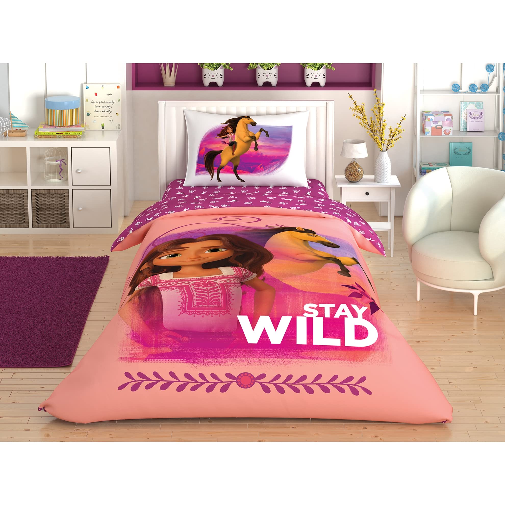 TAÇ Spirit Stay Wild Tek Kişilik Nevresim Takımı, Çağdaş