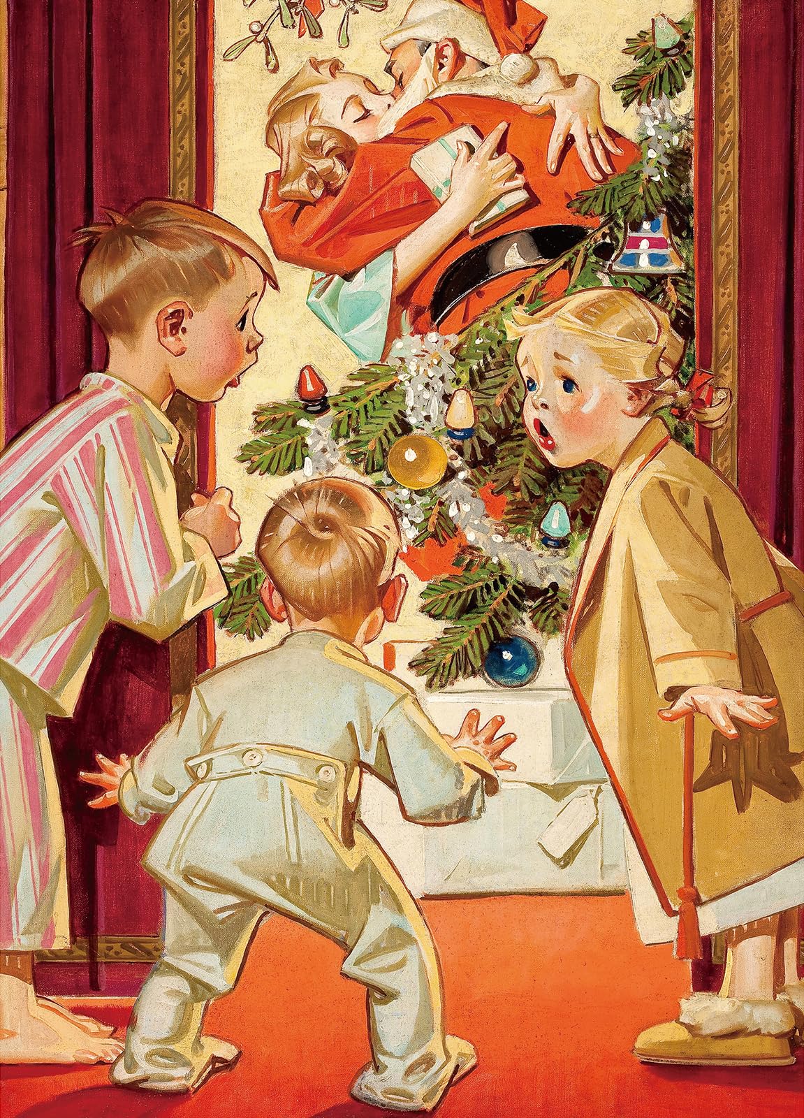 Christmas Jigsaw Puzzle-Christmas Embrace Christmas puzzles adults 1000 piece puzzle Christmas jigsaw puzzles 1000 Piece for Adults Festival Puzzle senior