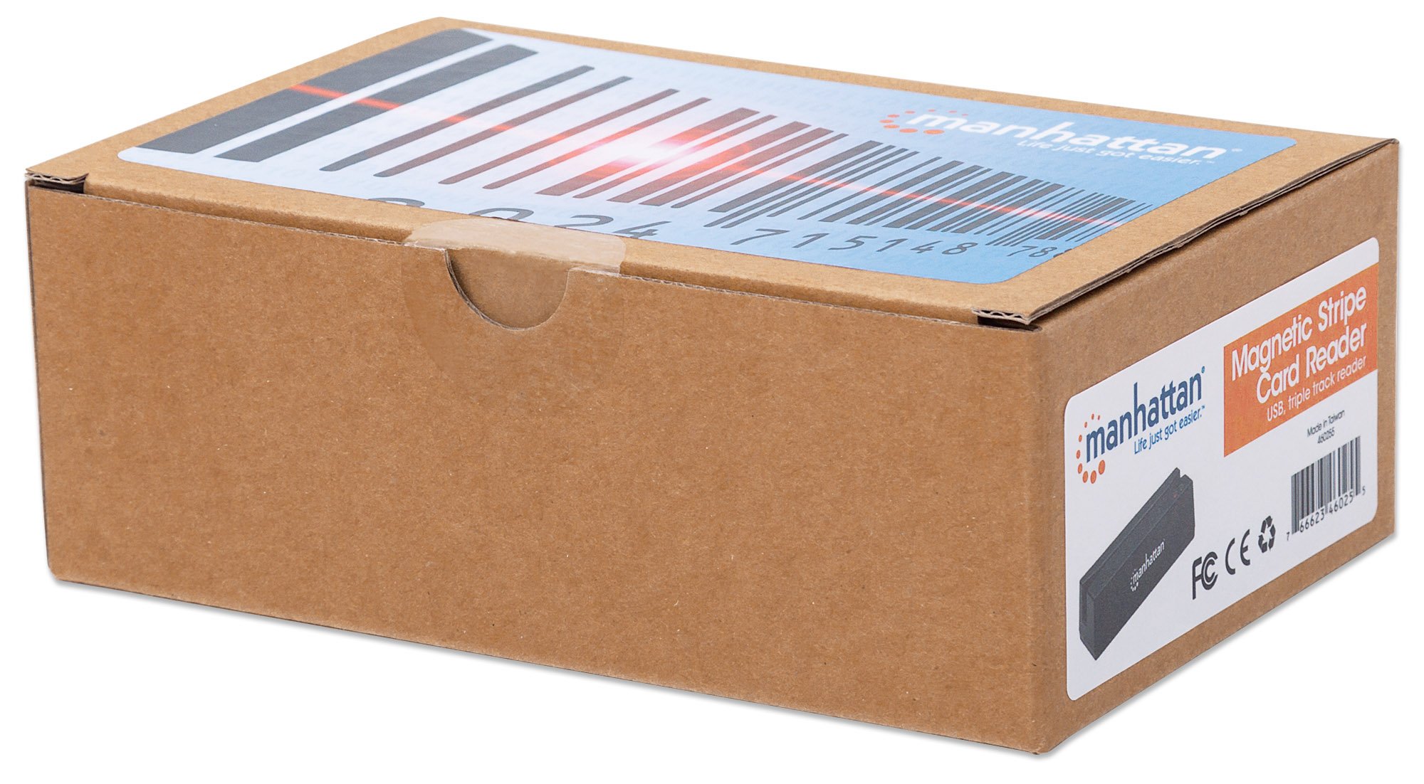 Manhattan LETTORE DI Badge Banda MAGNETICA TRACCIA 1, 2 E 3 INTERFACCIA USB