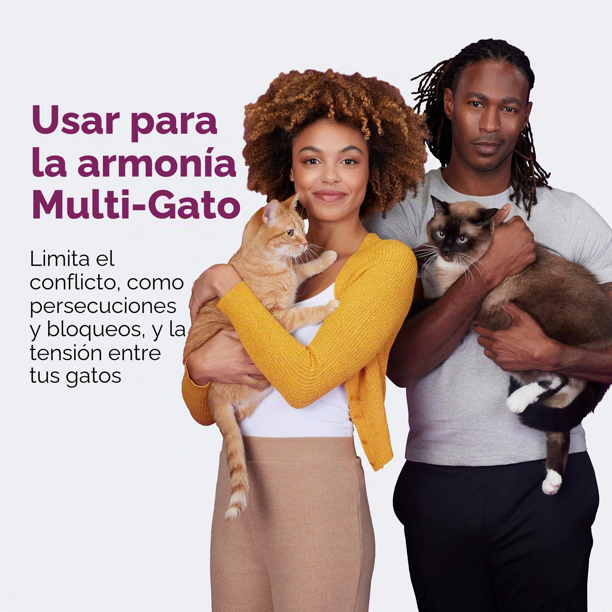Comfort Zone Paquete de 2 recambios para difusor MultiCat; feromonas calmantes para Gatos ayudan a la ansiedad; recambios de 30 días