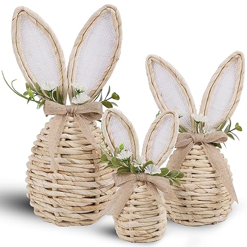 DR.DUDU Set of 3 Easter Decorations for Home Table Centerpieces