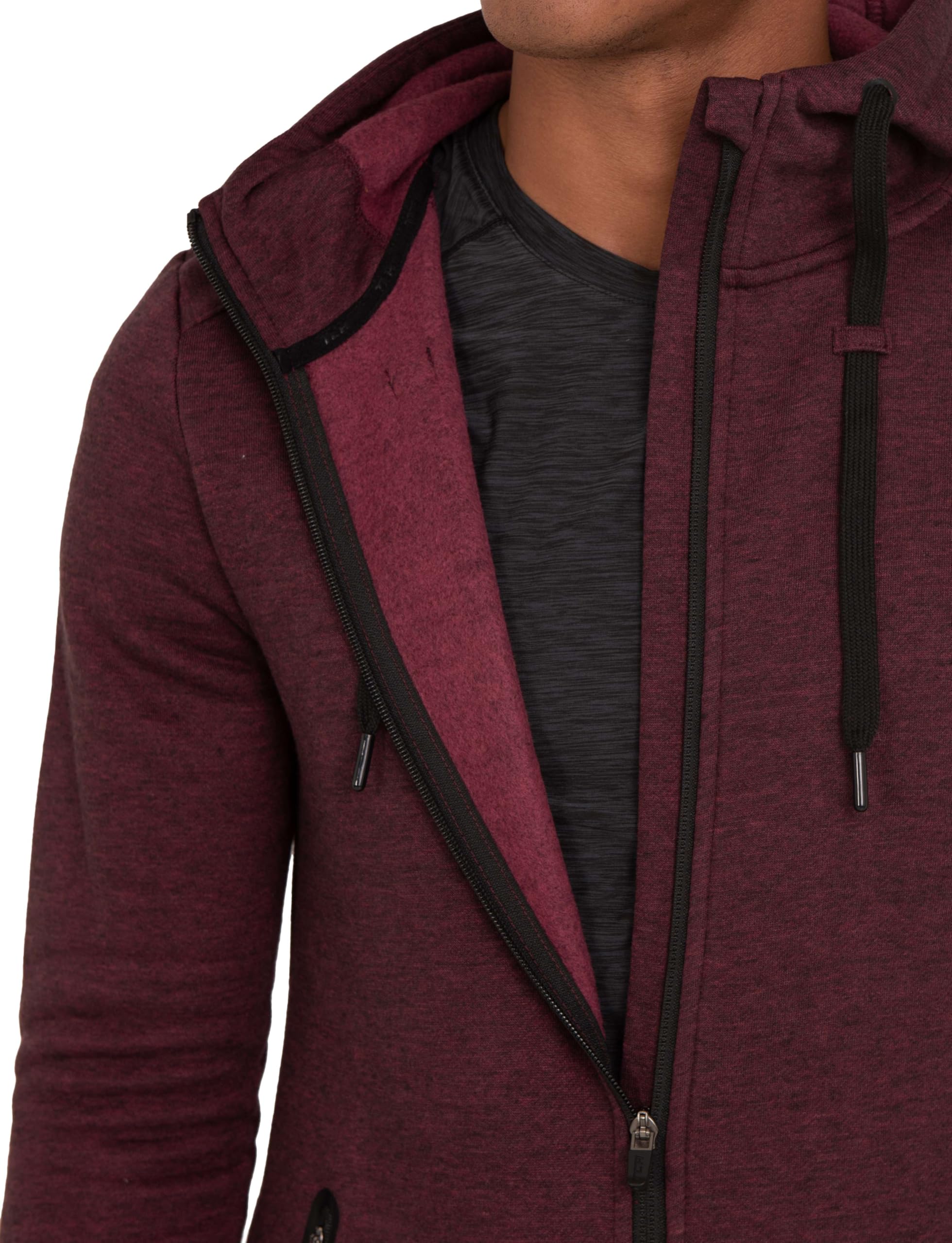 TCA Chaqueta de Running Revolution Tech con Capucha y Bolsillos con Cremallera para Hombre