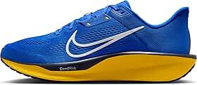 Tênis de corrida masculino Quest 6 Road, Game Royal/cinza futebol/azul marinho, 41