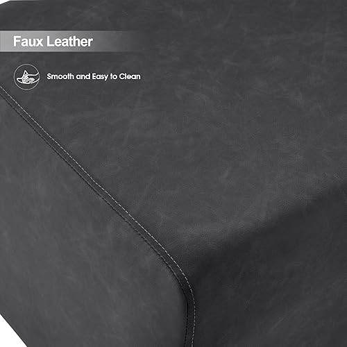 Miniatura 9 de BarberPub Sillas de sala de espera, muebles de salón, banco de recepción de oficina, banco otomano, sillas de huéspedes para entrada, tienda, piel