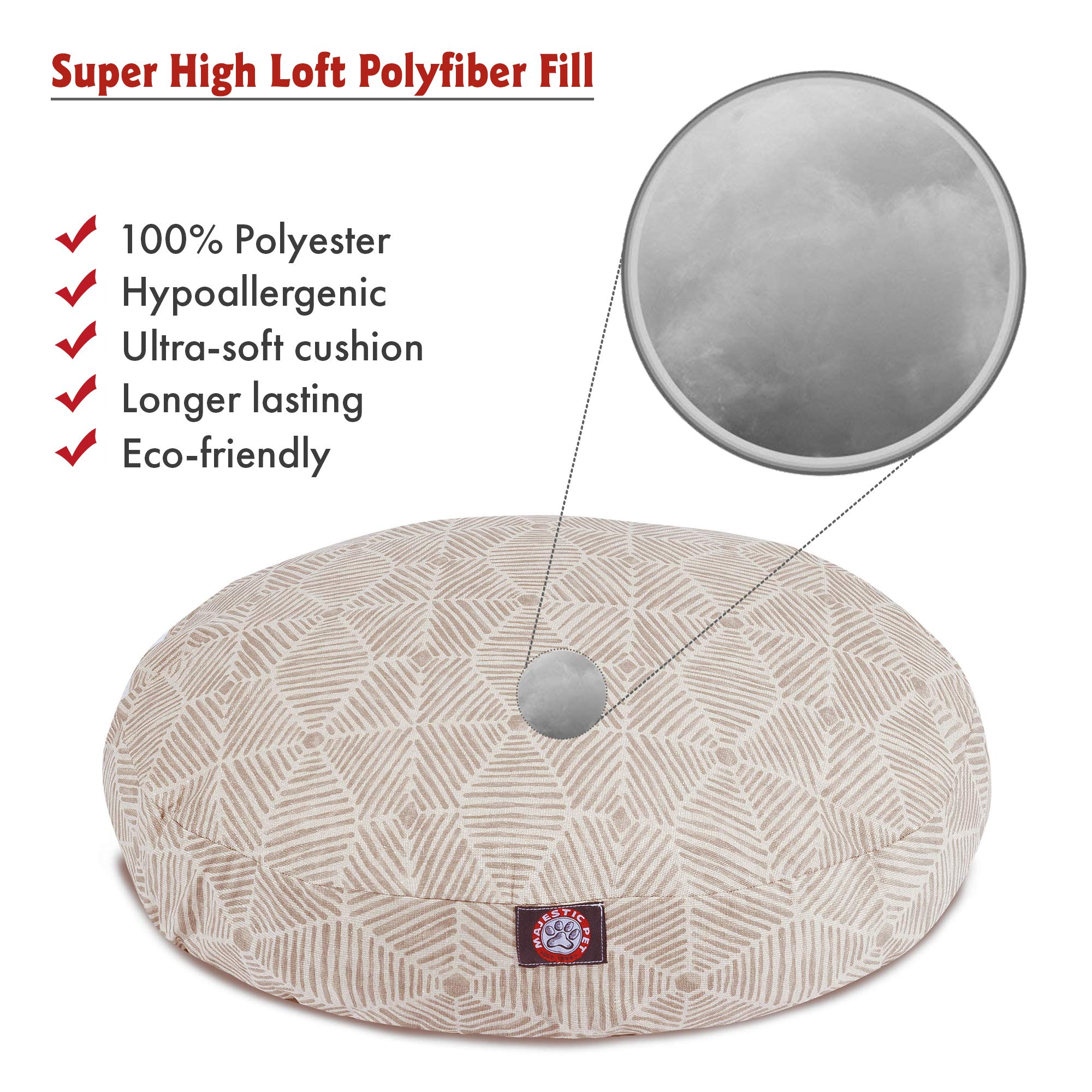 AsukasRoom特別価格Majestic Pet Charlie Medium Metallic Beige Bed並行輸入 Round