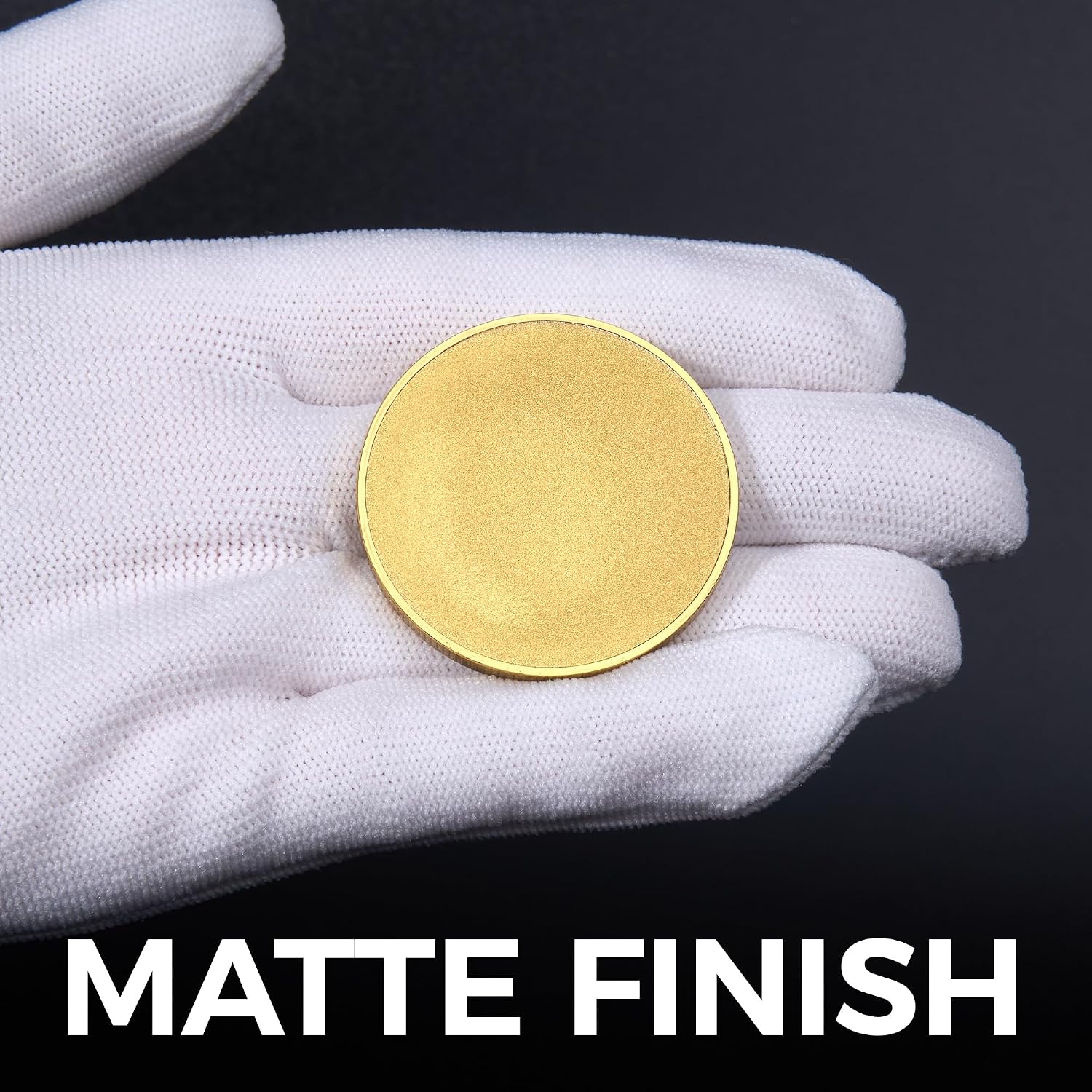 Mihoutal 10 PCS Brass Coin Blanks for Engraving, Challenge Coin Blanks
