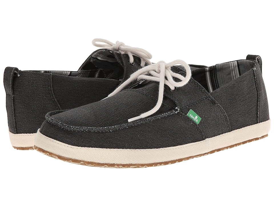 

Sanuk Admiral (Black) Men's Slip on Shoes