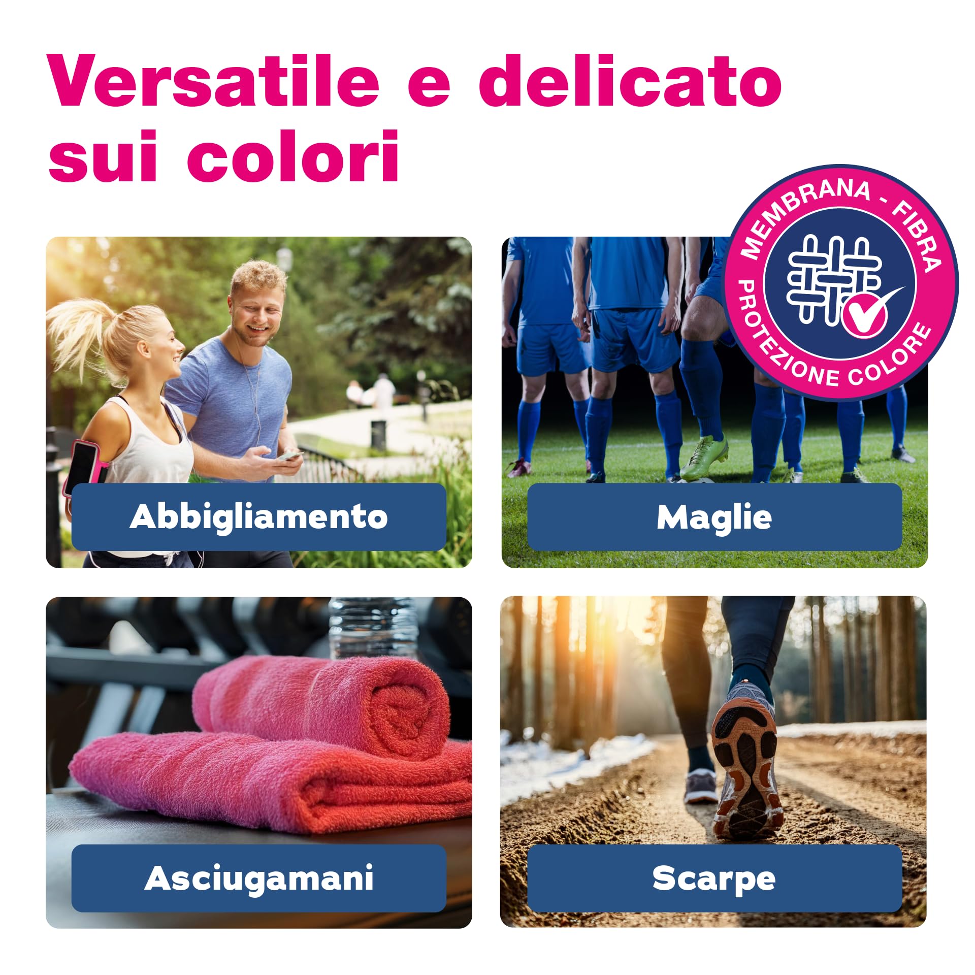 bio-chem Additivo per bucato speciale sport 3L | Anti-odore indumenti sportivi - Ammorbidente per indumenti outdoor, palestra, attività all'aperto