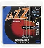 Thomastik-Infeld Bass Guitar Strings - Flatwound Bass Strings For a Rich and Warm Traditional Jazz Sound - Durable String Set Includes JF34043 JF34056 JF34070 JF34100 - Made in Vienna