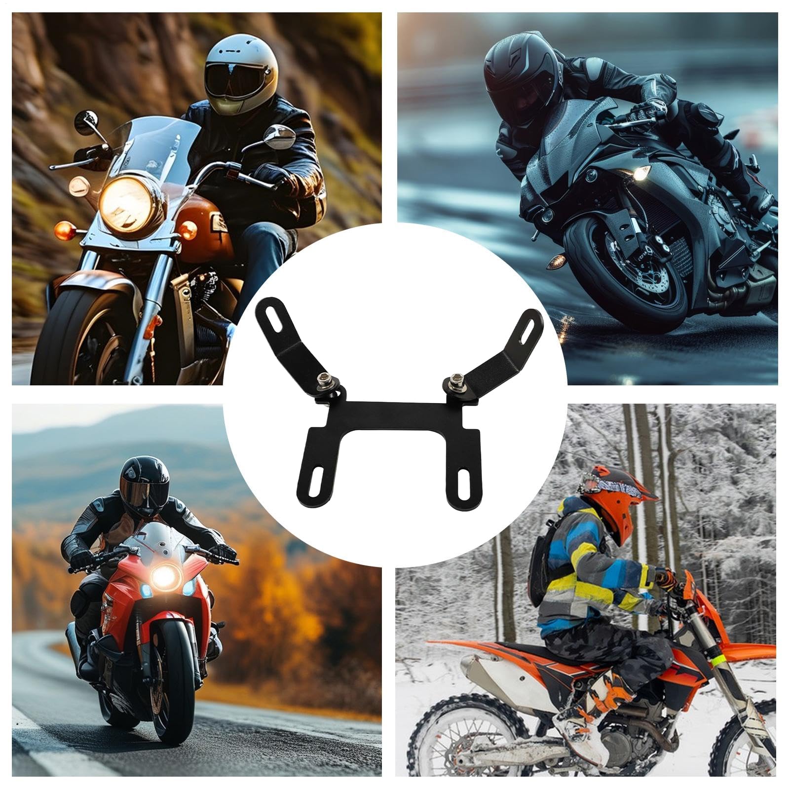 Uchwyty Do Montażu Listwy Świetlnej Wytrzymałe Akcesoria Motocyklowe