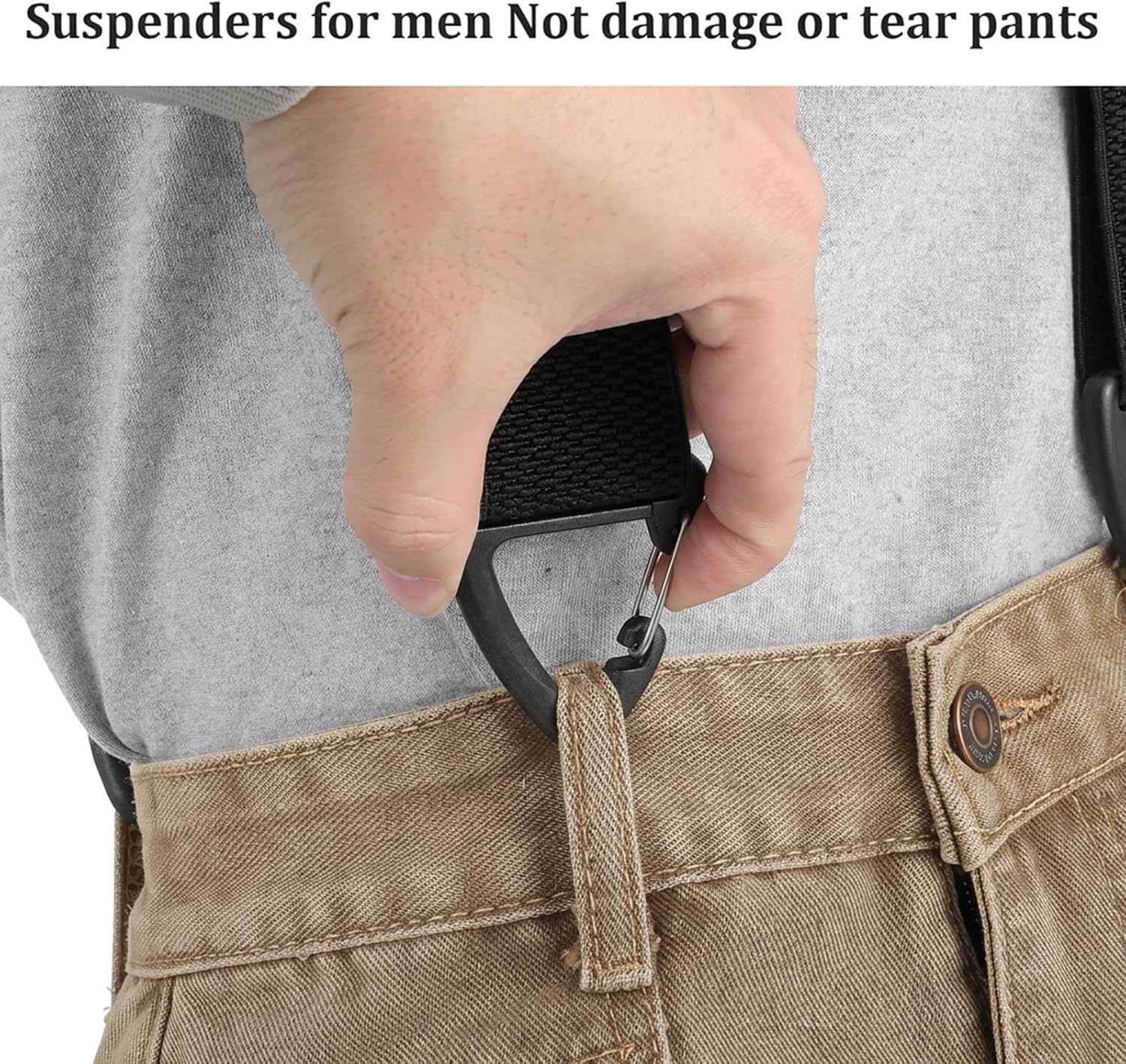 Invisible Suspender for Men 1.5 Inches X Back Suspenders Heavy Duty
