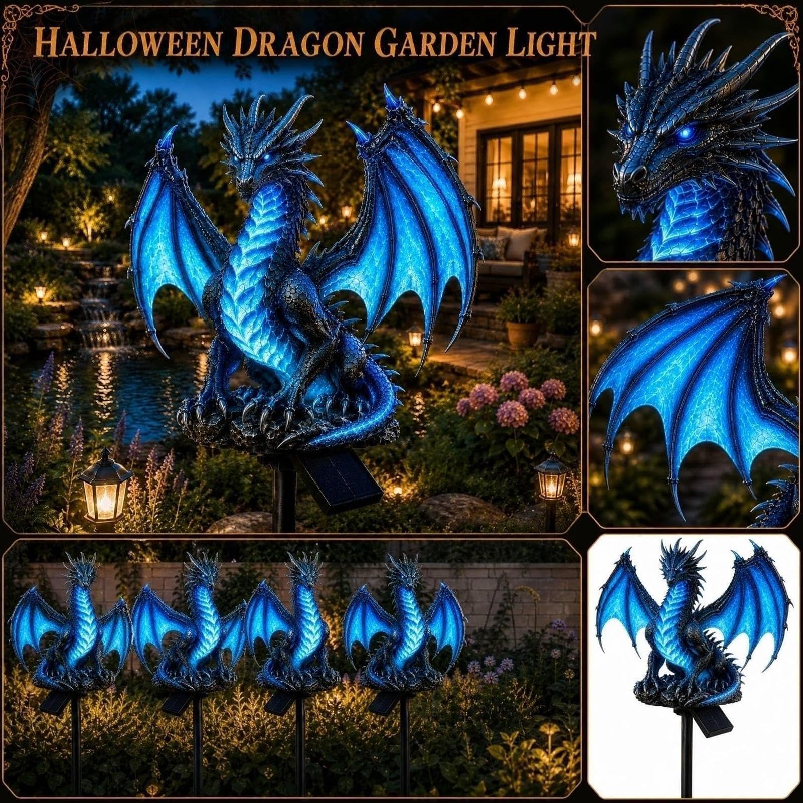 Generico Da Decorazione Da Giardino Fantasy Calda E Impermeabile