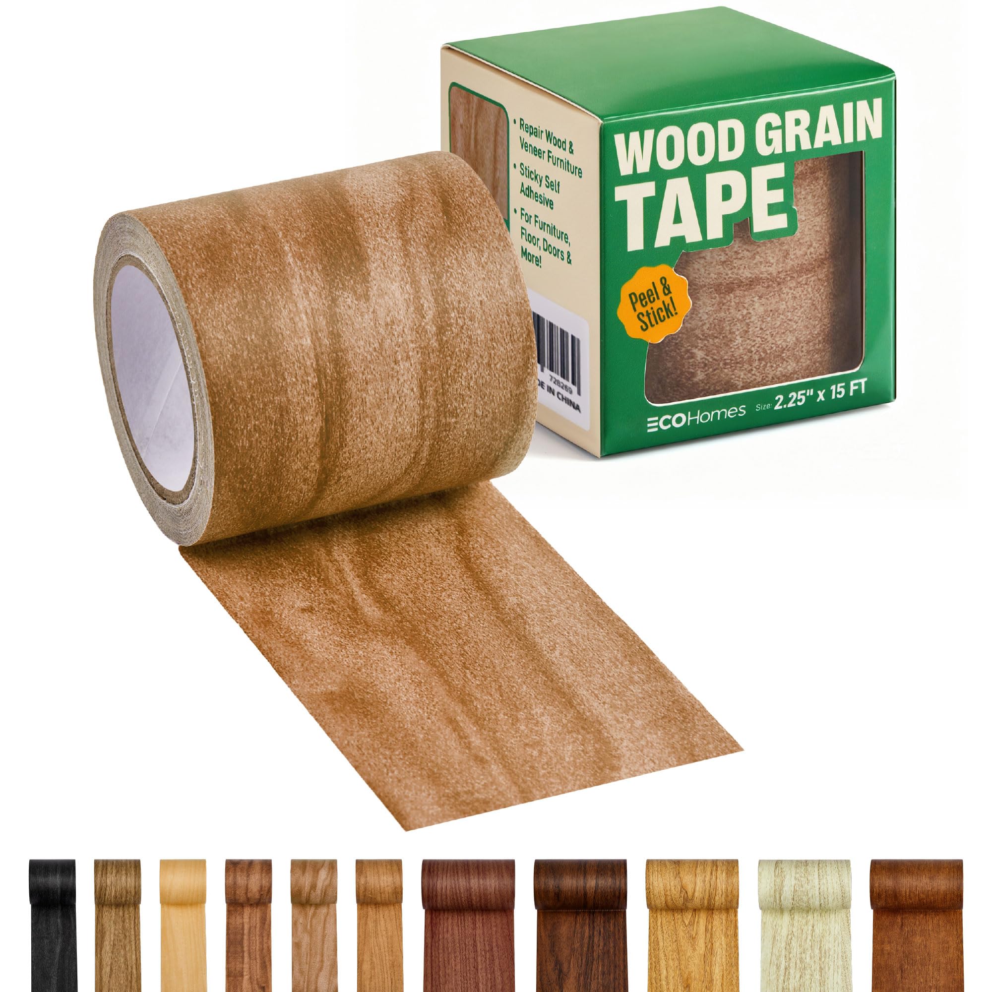 Kit de patchs de réparation pour sol en vinyle et meubles marron - 8