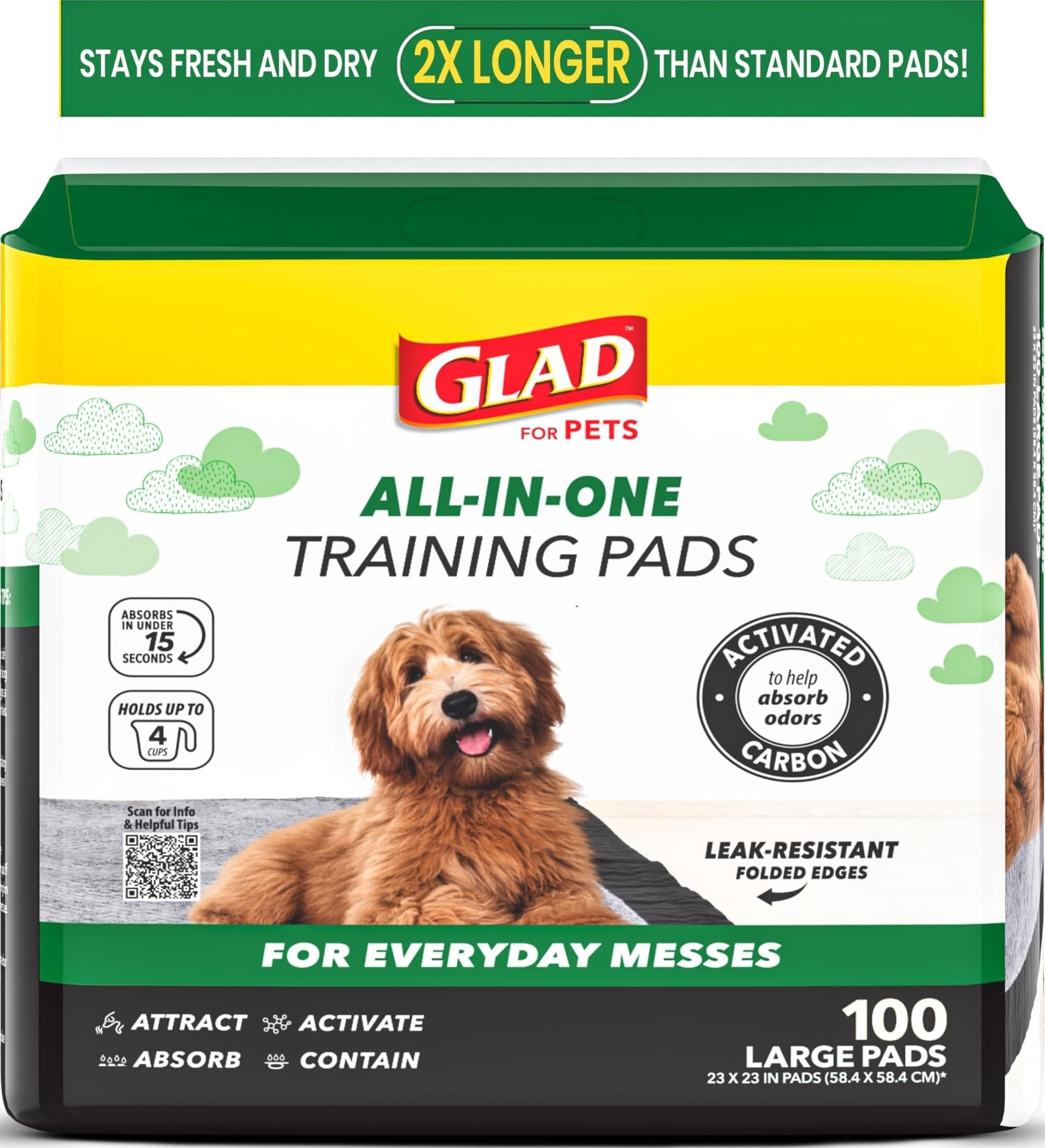 Glad Activated Carbon Training Pads