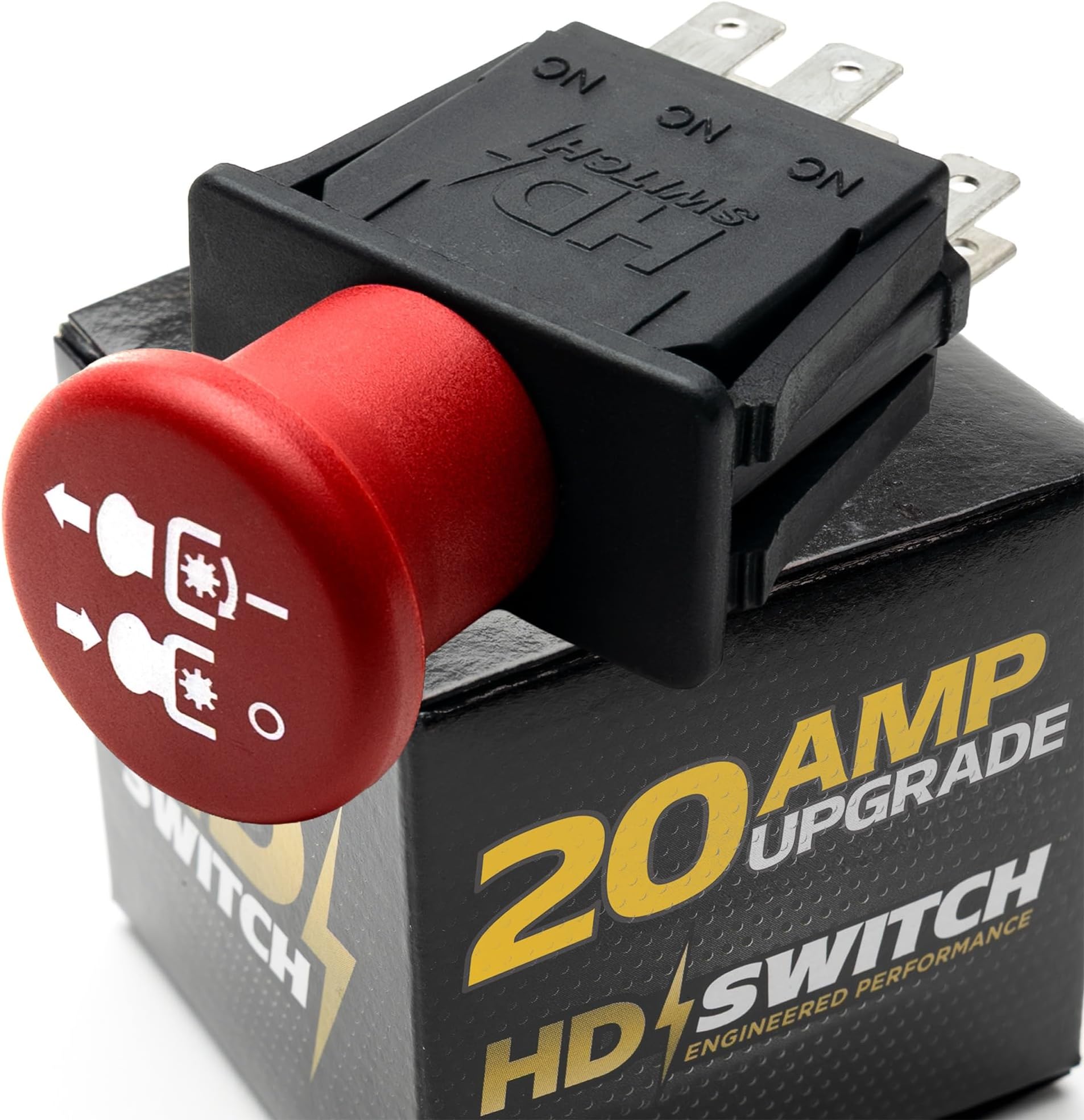 20 AMP Upgrade 539131627 539101768 597520401 PTO Switch for Husqvarna | fits PZT FD PZ MZ LZF iZC PZT iZ iz6125 LZ6127 MZ6128 DX148 DX152 DX161 AYP Dixon Craftsman 100k Cycle Rated & IP53 Certified