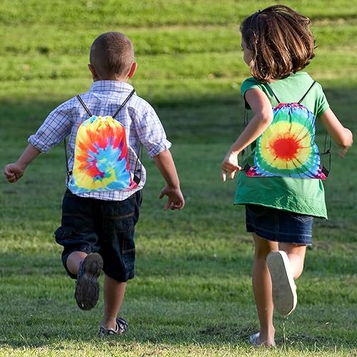 Miniatura 7 de 12 bolsas de regalo de fiesta de teñido anudado con cordón, bolsa de regalo de cumpleaños, bolsa de dulces para golosinas, bolsa de mano de