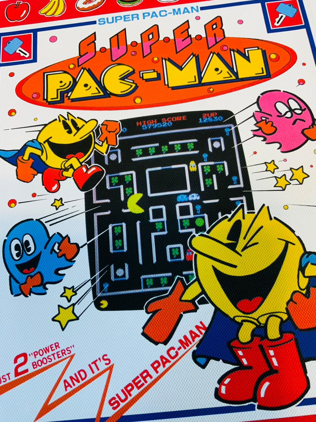 Amazon.co.jp: パックマン ポスター キャンバス ヴィンテージ