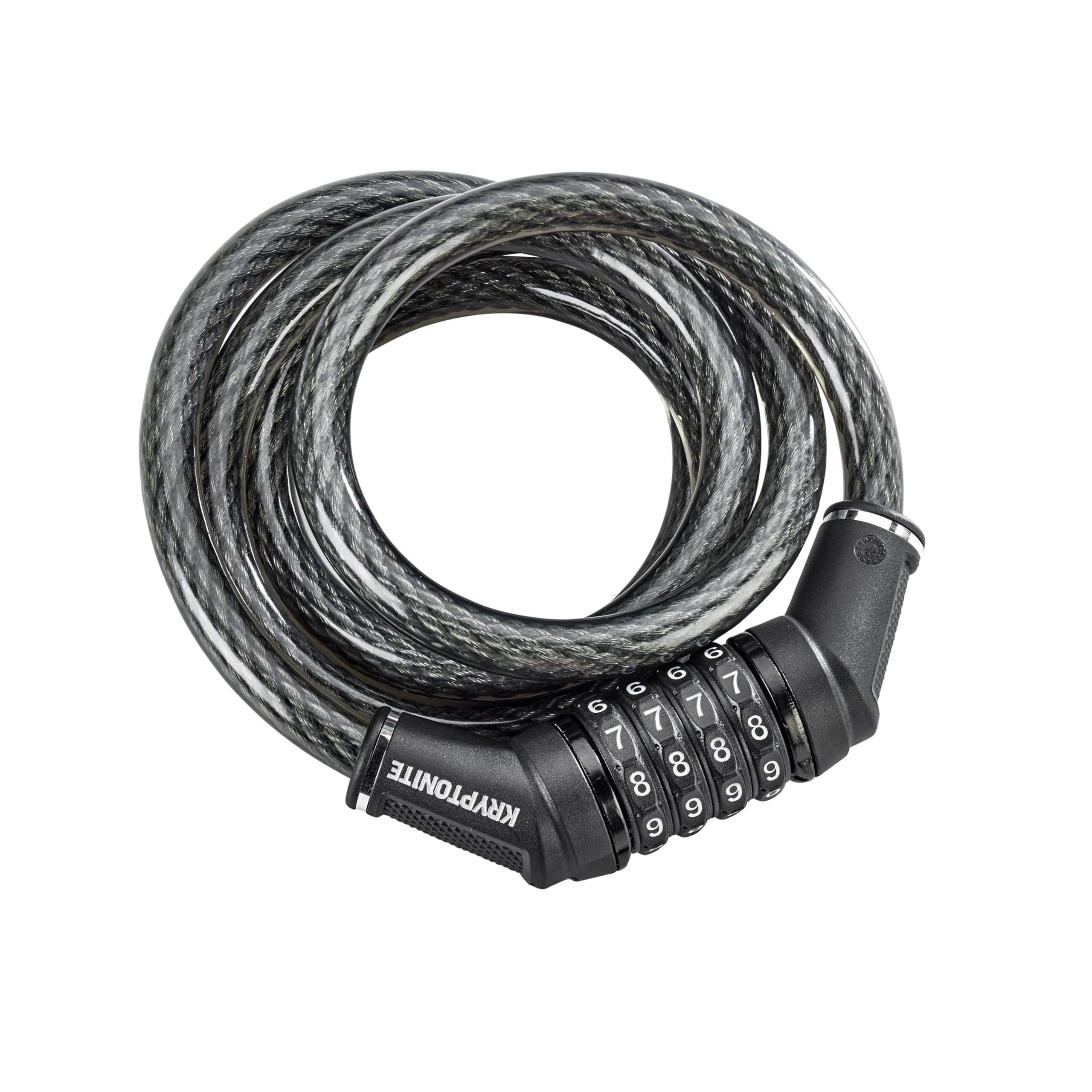 Kryptonite Resettable Combination Bike Lock Cable, 6ft x 12mm Steel