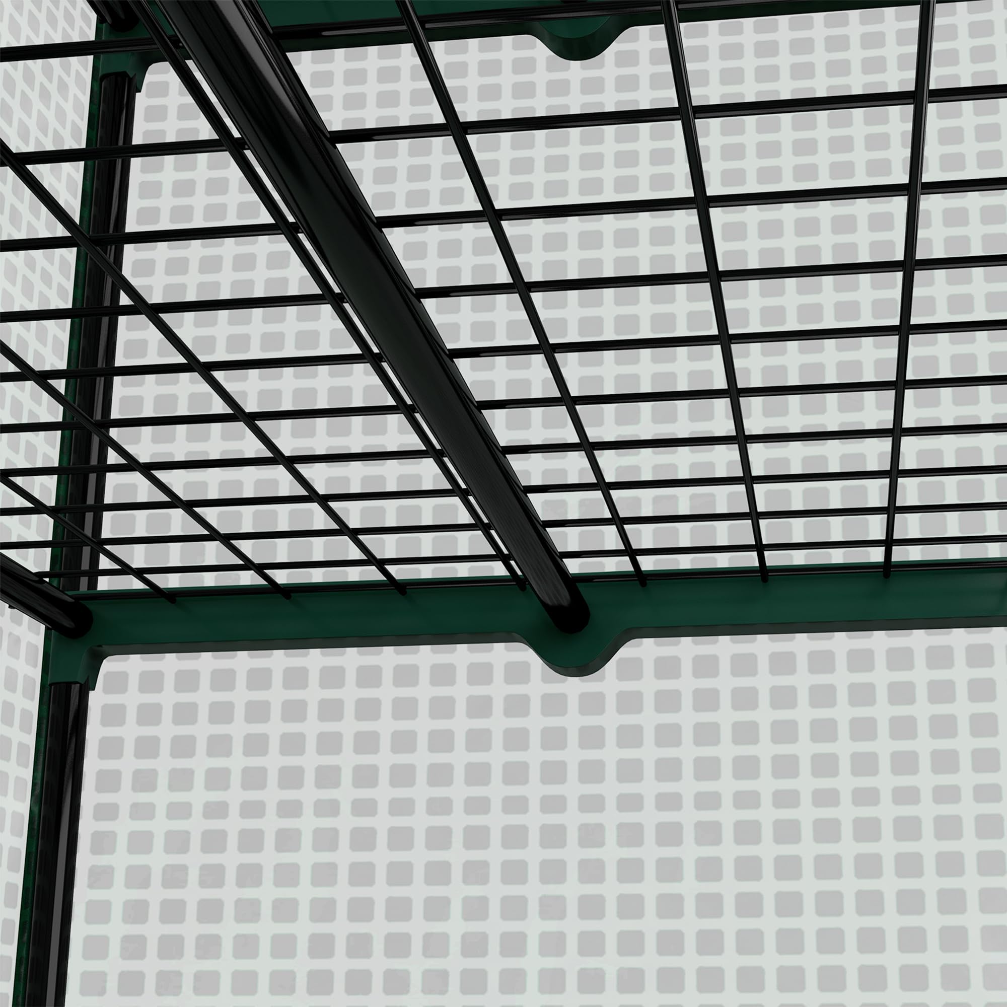 Outsunny Mini invernadero ancho 4 estantes,cubierta PE reforzada,Verde | Invernadero portátil, puerta enrollable, estantes de alambre, interior/exterior, 90x49x160cm