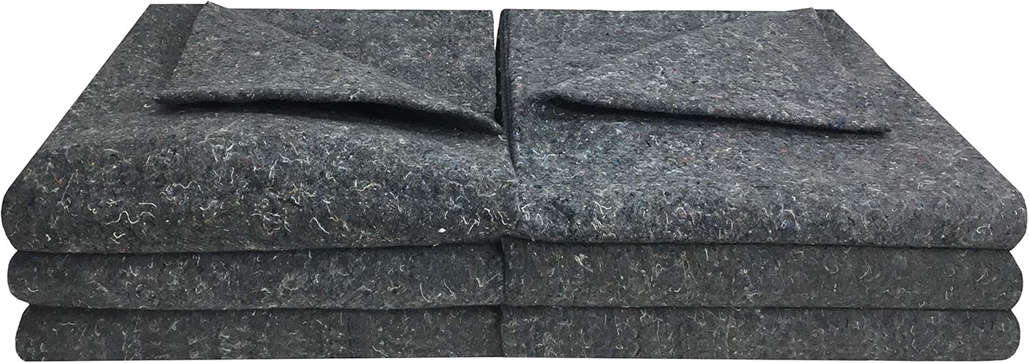 UBOXES Textile Moving Blankets (12 Pack) Professional Quality Moving